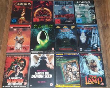 Collectie horror dvd's - uitzoeken uit partij / verzameling beschikbaar voor biedingen