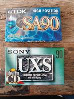 Cassette bandjes Sony TDK 90 minuten, Cd's en Dvd's, Cassettebandjes, 2 t/m 25 bandjes, Overige genres, Ophalen of Verzenden, Nieuw in verpakking