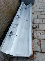 Aluminium wasbak/trog met 4 kranen, Ophalen, Gebruikt, Aluminium