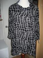 tuniek Choice 46 zwart wit rayon, Ophalen of Verzenden, Zo goed als nieuw, Maat 46/48 (XL) of groter, Zwart