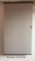 Dupligordijn / plisse gordijn  (Bece)  77x1.41cm, Gebruikt, 100 tot 150 cm, Bruin, 50 tot 100 cm