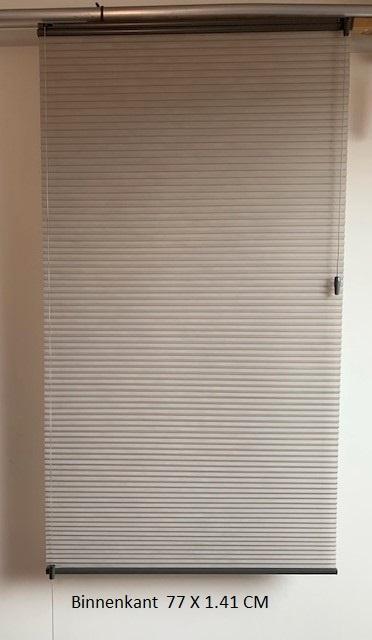Dupligordijn / plisse gordijn  (Bece)  77x1.41cm, Huis en Inrichting, Stoffering | Gordijnen en Lamellen, Gebruikt, 100 tot 150 cm