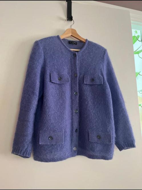 Lavendelblauw Vest Maria Luisa Navarro, Kleding | Dames, Truien en Vesten, Zo goed als nieuw, Maat 46/48 (XL) of groter, Blauw