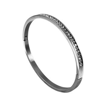 16 tot 18cm Stijve Armband Dames Gepolijst RVS Bangle + Een  beschikbaar voor biedingen