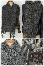 CLAUDIA STRATER - SHAWL - 200X80CM - ZACHT - WOL+ALPACA, Kleding | Dames, Mutsen, Sjaals en Handschoenen, Ophalen of Verzenden