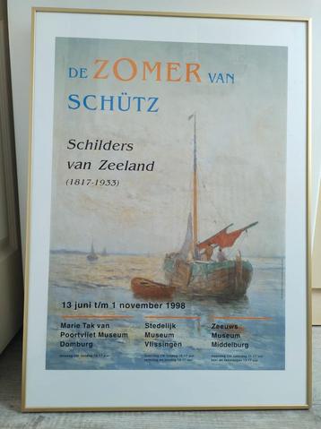 Affiche in lijst. De zomer van Schütz. Marie Tak Domburg beschikbaar voor biedingen