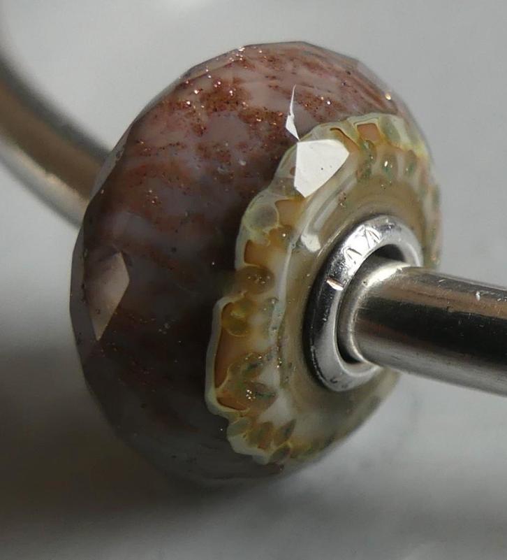Trollbeads TROLL AGAAT (Trollbeads DAG KRAAL 2022) SPECIAL, Sieraden, Tassen en Uiterlijk, Bedels, Zo goed als nieuw, Trollbeads