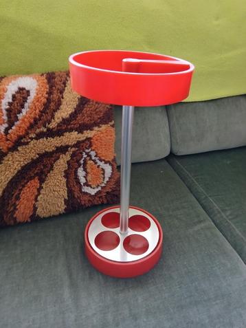 Vintage jaren 70 oranje space age paraplu bak beschikbaar voor biedingen