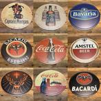 Metalen wandborden rond 20 cm, Verzamelen, Merken en Reclamevoorwerpen, Ophalen of Verzenden, Nieuw, Reclamebord