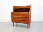 Vintage Deense secretaire kaptafel teak, Huis en Inrichting, Kasten | Secretaires, Ophalen, Zo goed als nieuw