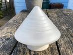 Mooie lamp Retro - vintage mid century plafondlamp sixties, Ophalen of Verzenden, Zo goed als nieuw, Glas, Vintage retro