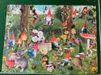 Rien Poortvliet kabouters in bos legpuzzel 950 stukjes, Ophalen of Verzenden, 500 t/m 1500 stukjes, Gebruikt, Legpuzzel