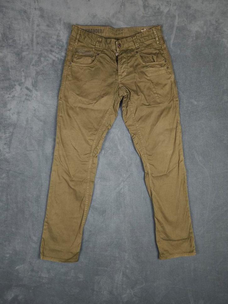 PME Legend Broek Commander W34 L34 Straight Fit Groen Jeans, Kleding | Heren, Spijkerbroeken en Jeans, Zo goed als nieuw, W33 - W34 (confectie 48/50)