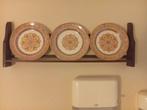 3 antieke borden inclusief wandrek, Ophalen