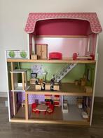 Sint cadeau - Poppenhuis - houten poppen huis - accessoires, Ophalen, Zo goed als nieuw, Poppenhuis