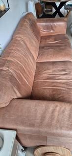 Leren bank, congnac, Huis en Inrichting, Banken | Sofa's en Chaises Longues, Ophalen of Verzenden, Gebruikt, 75 tot 100 cm