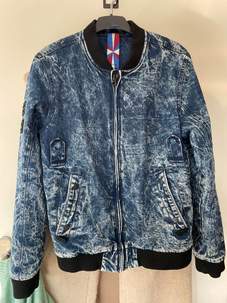 Spijker bomber maat M Chasin’, Ophalen of Verzenden, Zo goed als nieuw, Blauw