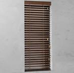 Houten jaloezie 50 mm donker eiken Abacia 112.3x245.3 Nieuw, Ophalen, 100 tot 150 cm, Bruin, 200 cm of meer