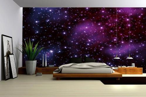 Fotobehang Sterren VLIES behang Ruimtevaart, Heelal. 368x254, Huis en Inrichting, Stoffering | Behang, Verzenden