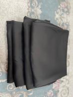 Vier stukken donkergrijze gordijnen, Ophalen of Verzenden, Zo goed als nieuw, 200 cm of meer