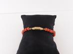Bloedkoralen armband met gouden slot                     D20, Ophalen of Verzenden, Overige materialen, Armband