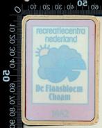 Sticker: De Flaasbloem - 1982 - Chaam (Ruitsticker), Ophalen of Verzenden, Zo goed als nieuw, Bedrijf of Vereniging