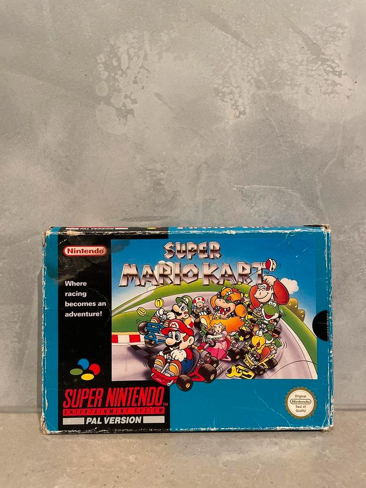 Super Mario Kart - Super Nintendo (SNES), Spelcomputers en Games, Games | Nintendo Super NES, Gebruikt, Racen en Vliegen, 1 speler