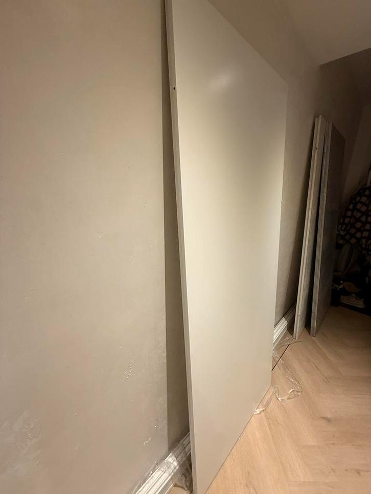 Witte Opdek Binnendeuren, Doe-het-zelf en Verbouw, Deuren en Horren, Nieuw, Binnendeur, 200 tot 215 cm, 80 tot 100 cm, Hout, Ophalen