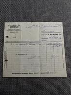 Factuur ROTTERDAM 1920, H Nijman & Co, Verzamelen, Merken en Reclamevoorwerpen, Verzenden, Gebruikt, Overige typen