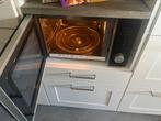 Combi oven magnetron zwart met zilver, Oven, Ophalen of Verzenden, Zo goed als nieuw, Magnetron