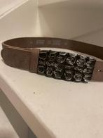 Azone riem 85 cm taupe echt leder, 80 tot 90 cm, Verzenden, Echt leder, Zo goed als nieuw