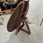 Prachtige ronde kantelbare tafel – ruimtebesparend, Ophalen, 50 tot 100 cm, Rond, 50 tot 100 cm