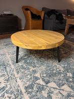 Houten salontafeltje, Huis en Inrichting, Ophalen, 50 tot 100 cm, Rond, 50 tot 100 cm