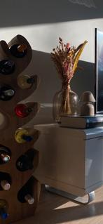 Massief houten wijnrek, Ophalen, 5 tot 15 flessen, Zo goed als nieuw, 75 cm of meer