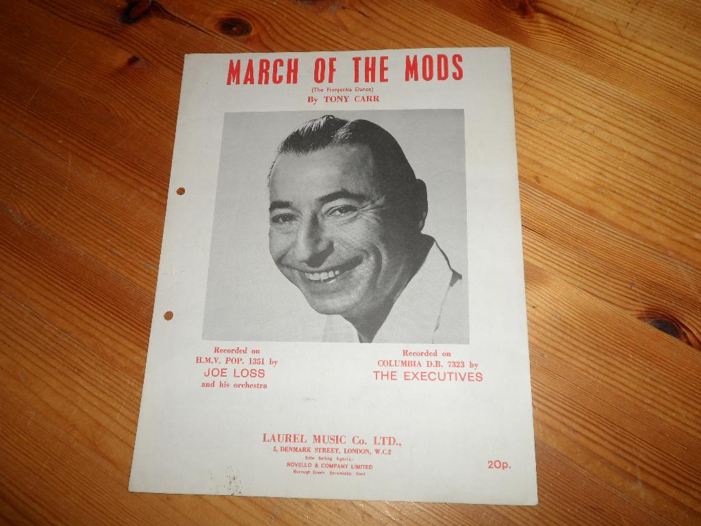 March of the mods - tony carr - joe loss / the executives, Muziek en Instrumenten, Gebruikt, Gitaar, Ophalen of Verzenden, Artiest of Componist