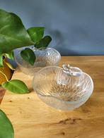 Appelschaal / appelschaaltjes set glas vintage, Glas of Glazen, Ophalen of Verzenden, Overige stijlen, Glas