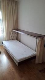 Opklapbed, Ophalen, Gebruikt, Eenpersoons, Bruin