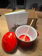 Postcodeloterij Soeppan + boek Soep Goed, Voorgerechten en Soepen, Nieuw, Ophalen of Verzenden, Gezond koken