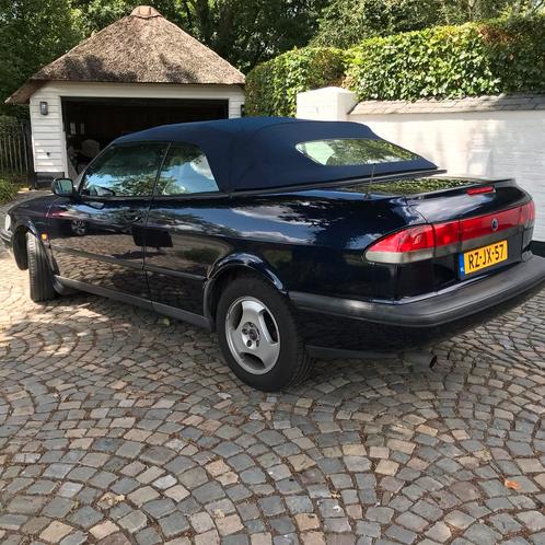 Saab 900 2.0 I Cabrio AUT 1997 Blauw, Auto's, Saab, Particulier, Benzine, Cabriolet, Automaat, Origineel Nederlands, Blauw, Voorwielaandrijving