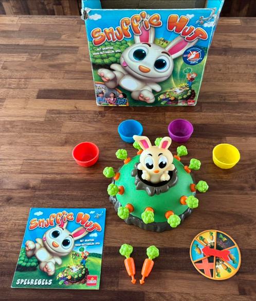 Snuffie hup - compleet, Hobby en Vrije tijd, Gezelschapsspellen | Overige, Gebruikt, Een of twee spelers, Drie of vier spelers
