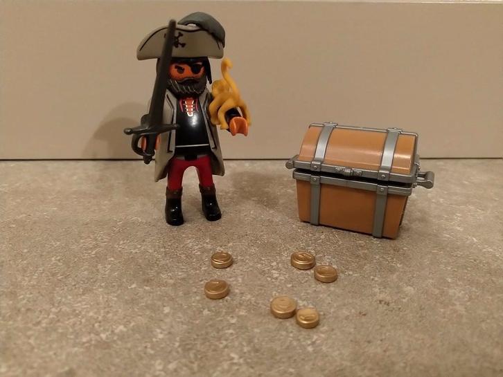 Playmobil Piraat met schatkist 4767, Kinderen en Baby's, Speelgoed | Playmobil, Gebruikt, Complete set, Ophalen of Verzenden