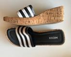Mexx Retro Slippers Maat 40, Kleding | Dames, Ophalen of Verzenden, Zo goed als nieuw, Blauw, Slippers