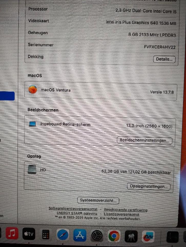 Macbook Pro 13", Computers en Software, Apple Macbooks, Gebruikt, MacBook Pro, 13 inch, 2 tot 3 Ghz, 128 GB of minder, 8 GB, Qwerty