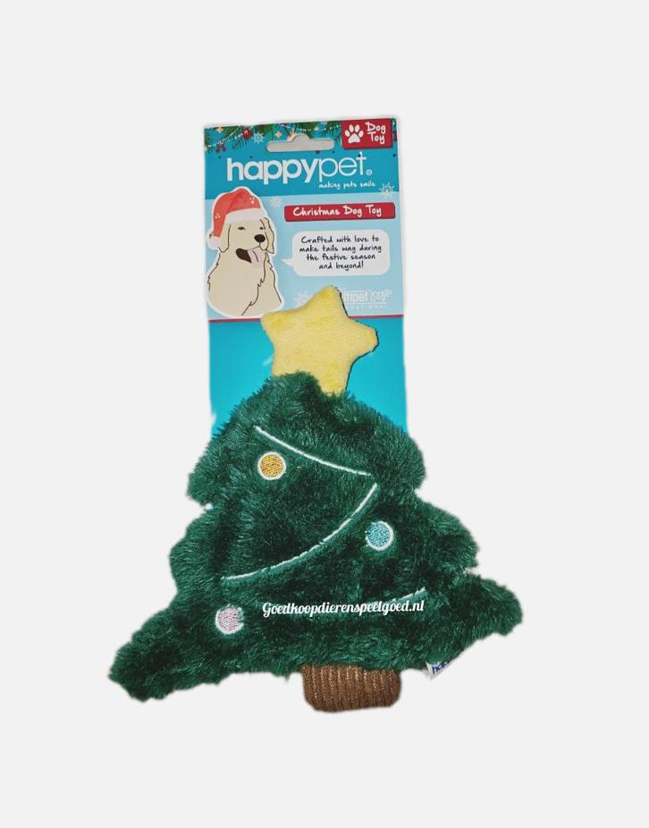 KERST! Hondenspeelgoed   " Kerstboom met knisper "  17 cm, Dieren en Toebehoren, Hondenspeelgoed, Nieuw, Knuffels, Ophalen of Verzenden