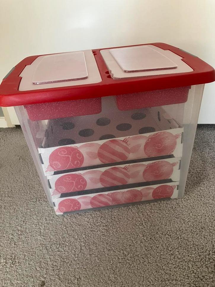 Kerst ballen opruimbox, Diversen, Kerst, Gebruikt, Ophalen