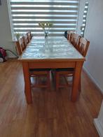 6 stoelen  met eten  tafel, Huis en Inrichting, Tafels | Eettafels, Rechthoekig, Ophalen