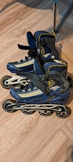 Inline skates maat 39 + polsbeschermers, Gebruikt, Kinderen, Inline skates 4 wielen, Ophalen