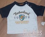 Maat 80 * Wit/navy Timberland t-shirt *NIEUW* (7339), Kinderen en Baby's, Babykleding | Maat 80, Timberland, Nieuw, Ophalen of Verzenden
