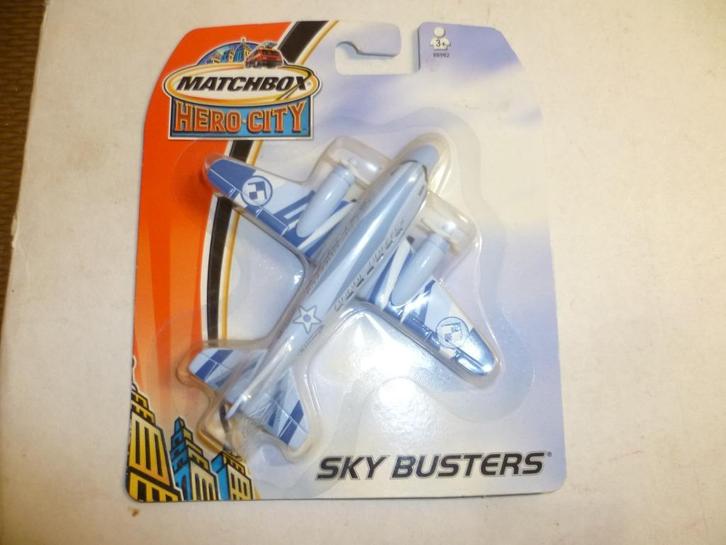 Matchbox Skybusters 2003 Dakota look a like Blue Airliner, Hobby en Vrije tijd, Modelauto's | Overige schalen, Nieuw, Overige typen