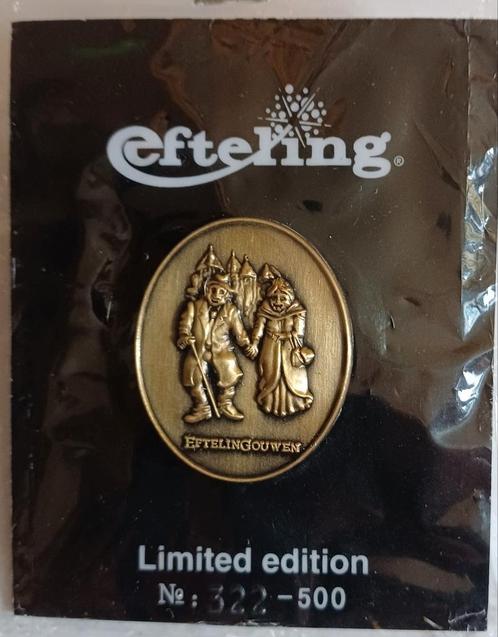 Efteling pin op kaartje Limited Edition gouwe ouwe I, Verzamelen, Efteling, Zo goed als nieuw, Button of Speldje, Ophalen